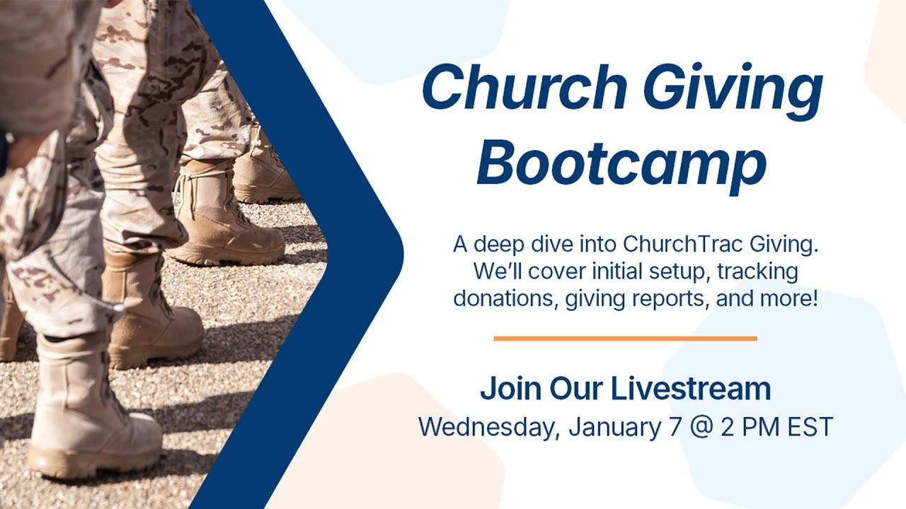 ChurchTrac Livestream - 1/7/2026: Church Giving Bootcamp