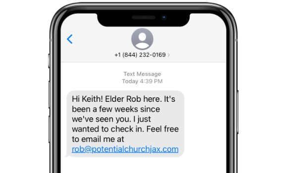 Church Text Message Elder
