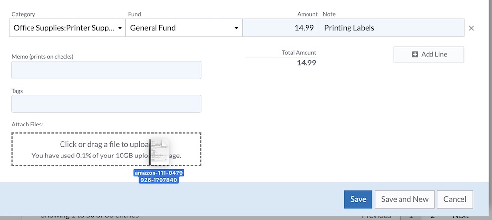 add transaction attachment