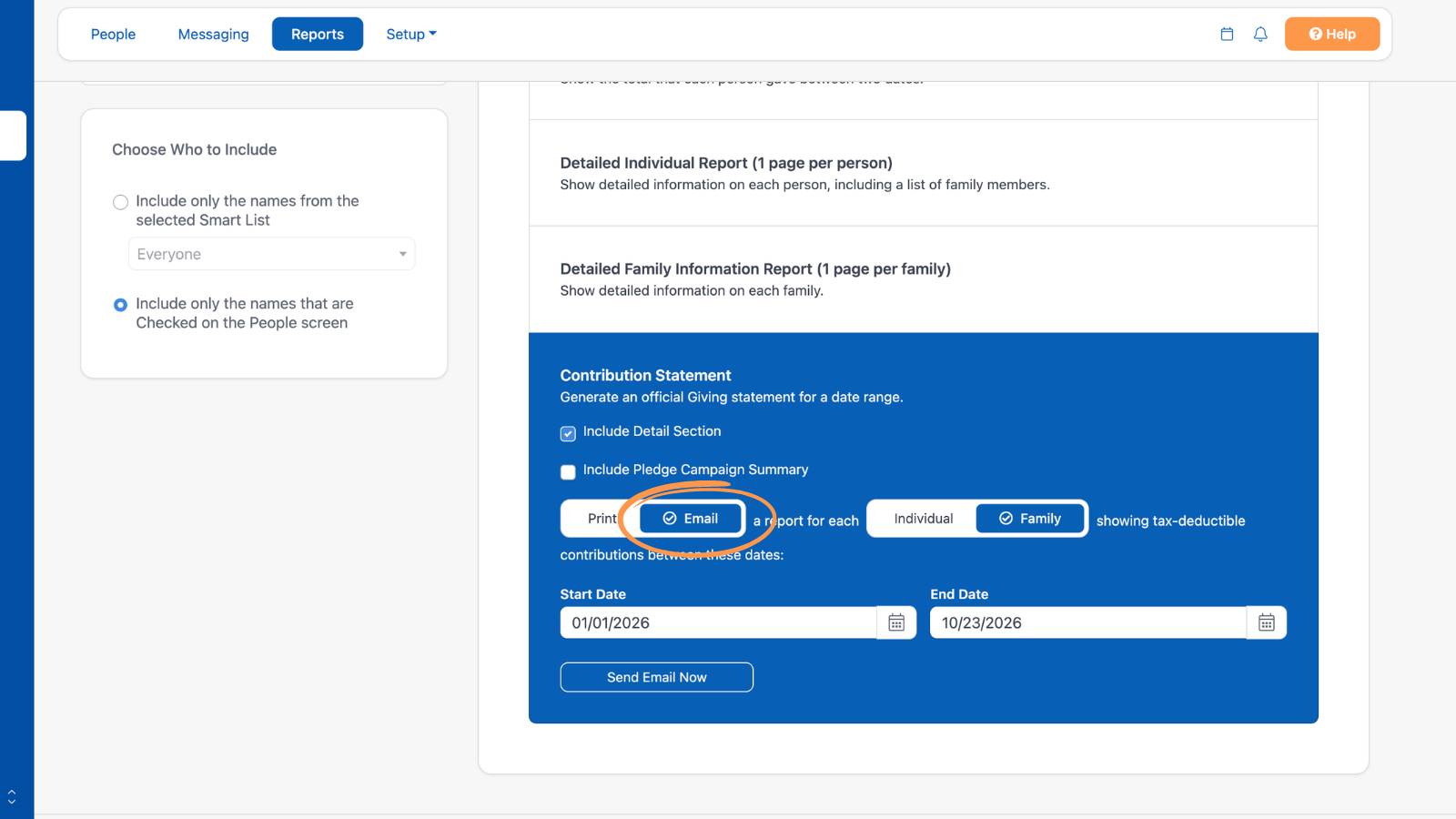 Giving Contribution Statements 5