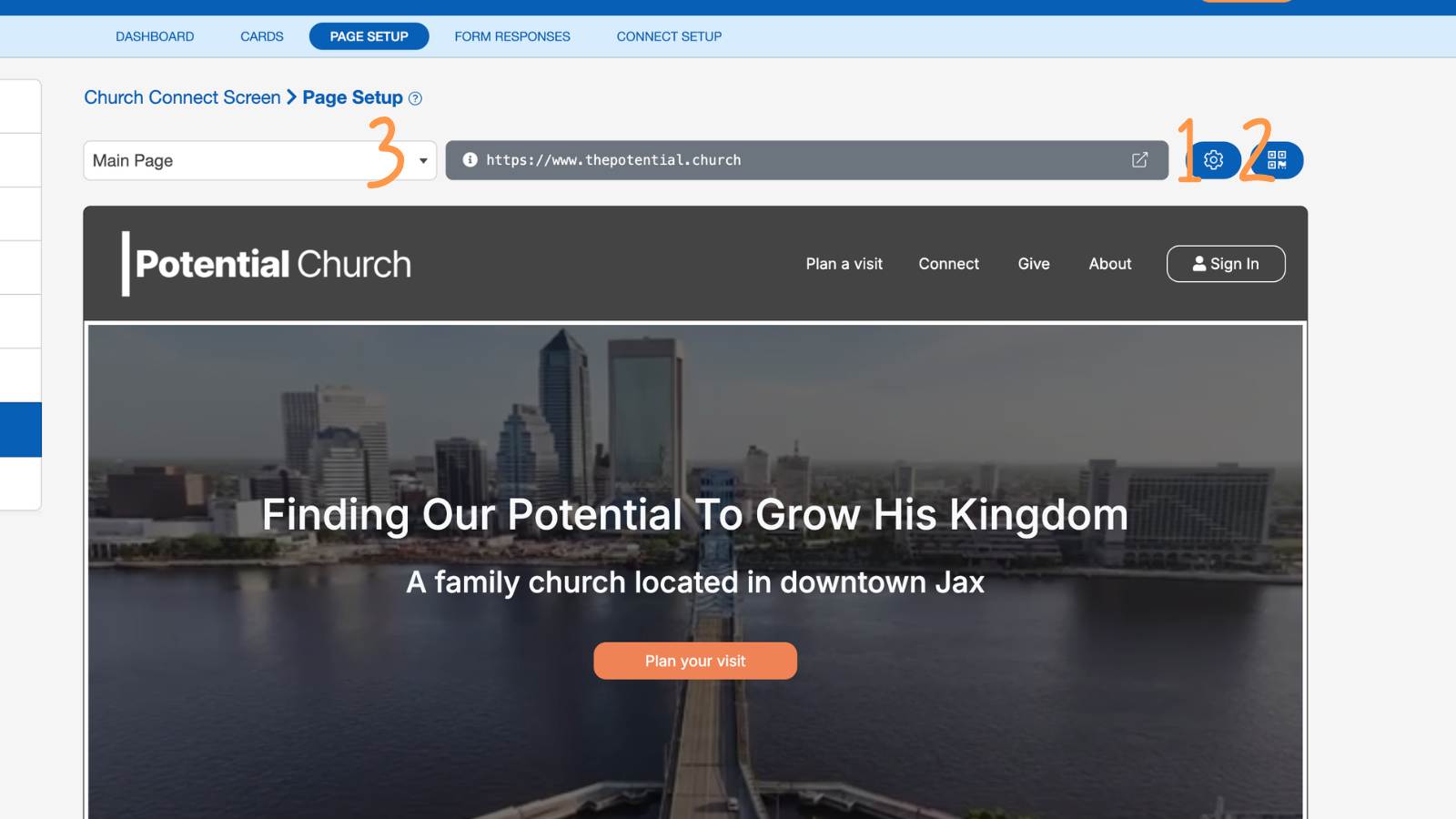 Church Connect Page Setup 20