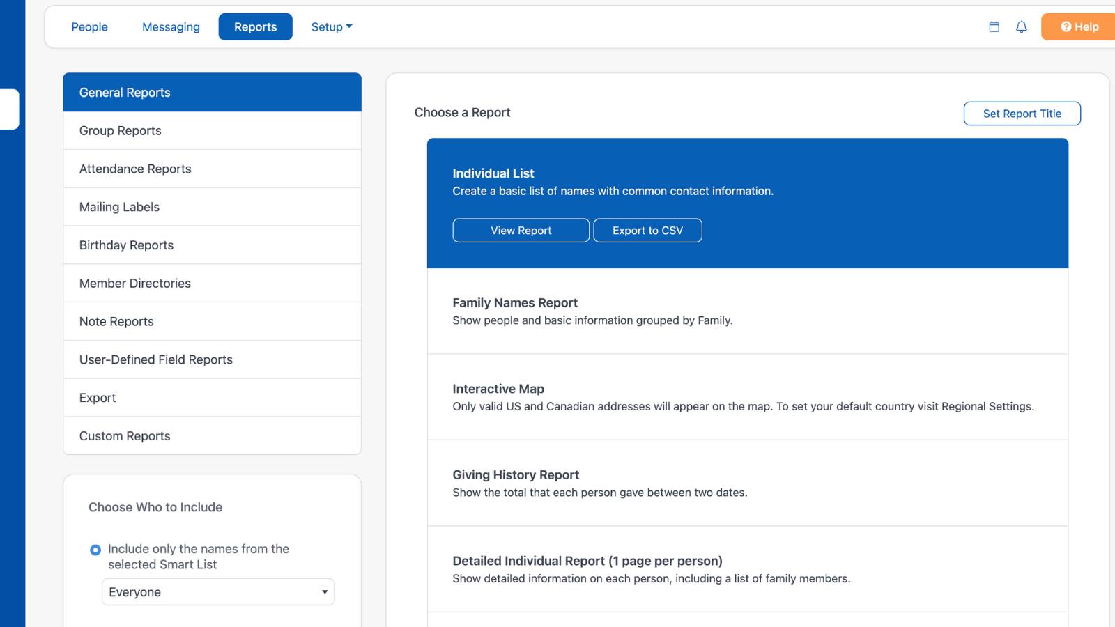 Getting Started With People Reports