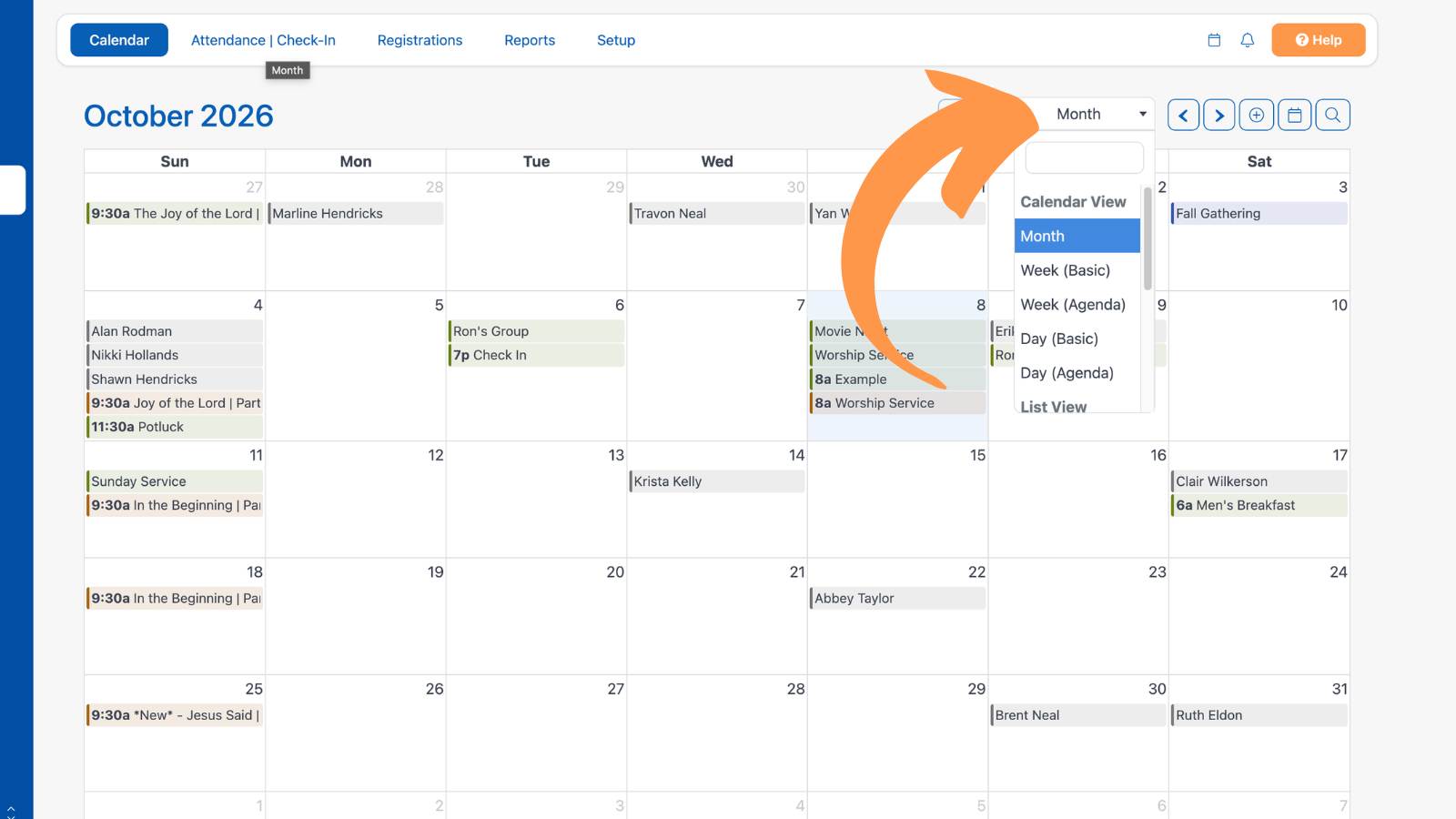 Creating a Calendar Event 6