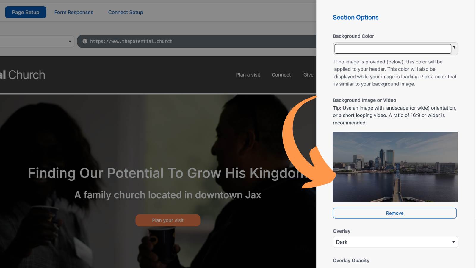 How to Build a Church Website Hero Background 2
