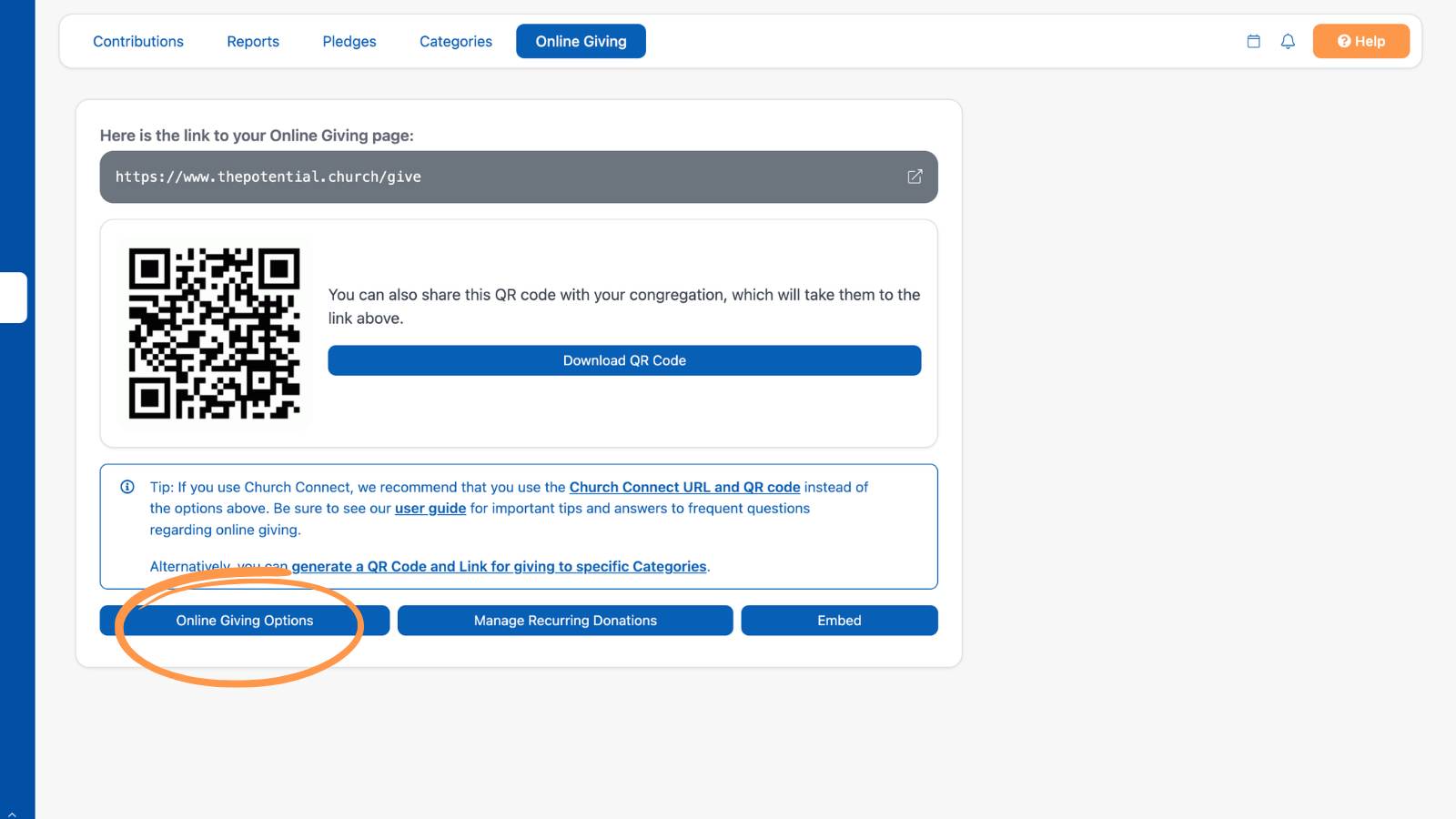 Giving Setting up Online Giving 3