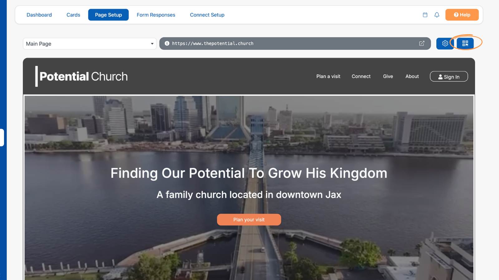 How to Build a Church Website Additional Page Tools Qr Code