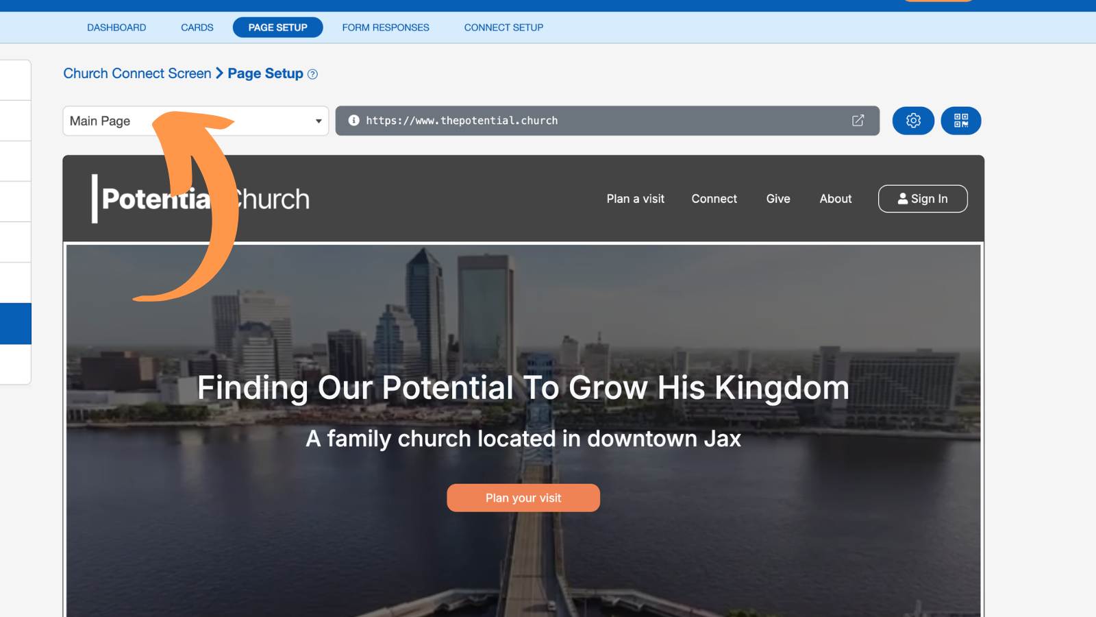 Church Connect Page Setup 25