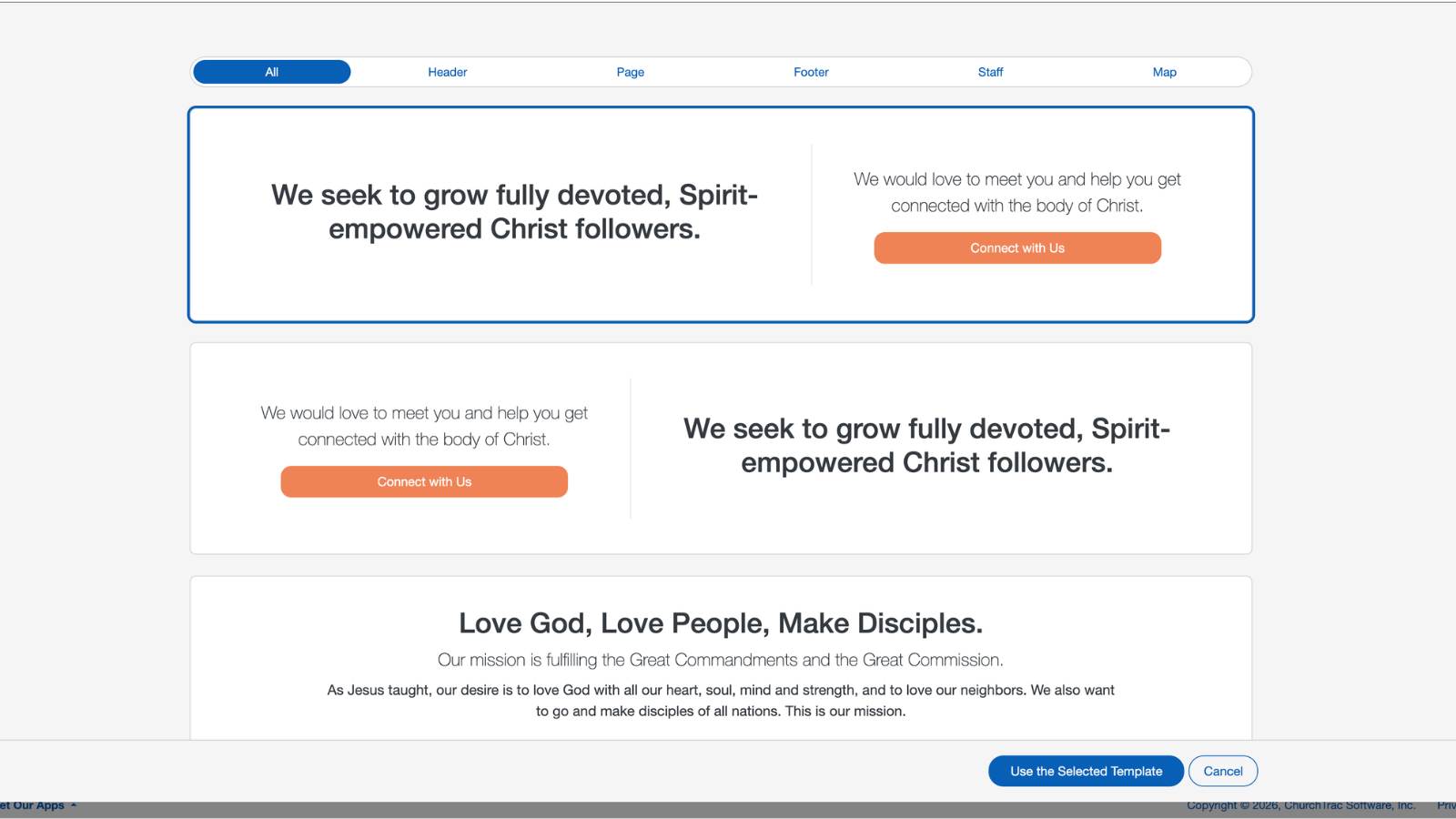 Church Connect Page Setup 6