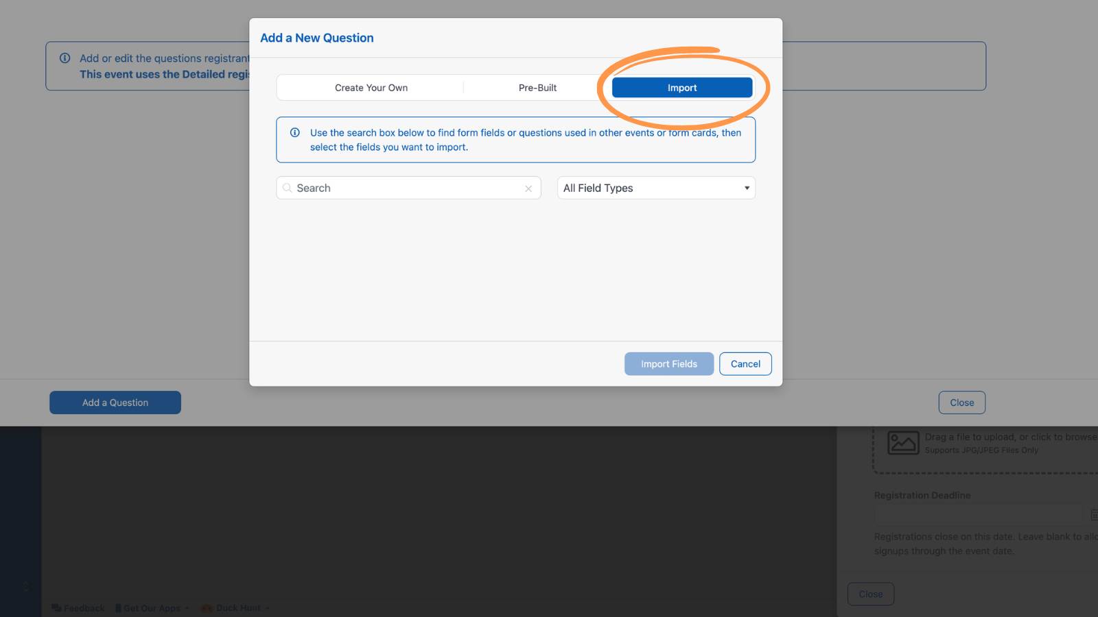 Registrations Form Questions 3