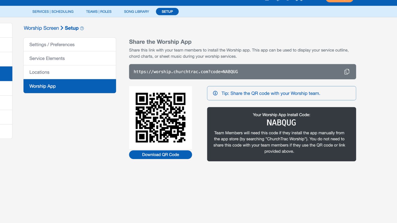 Support Worship Scheduling App Download