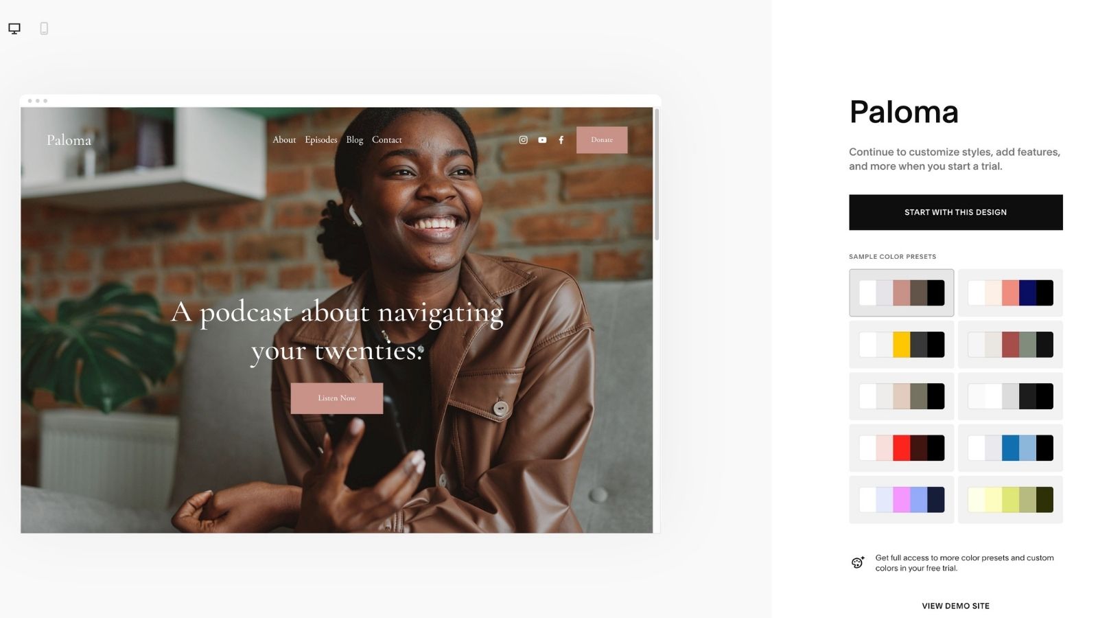 Best Squarespace Templates Paloma 2