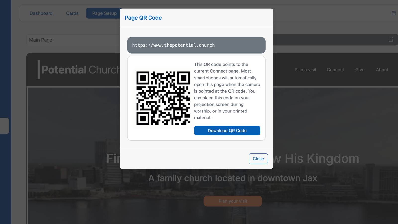 How to Build a Church Website Edit This Site Share Qr