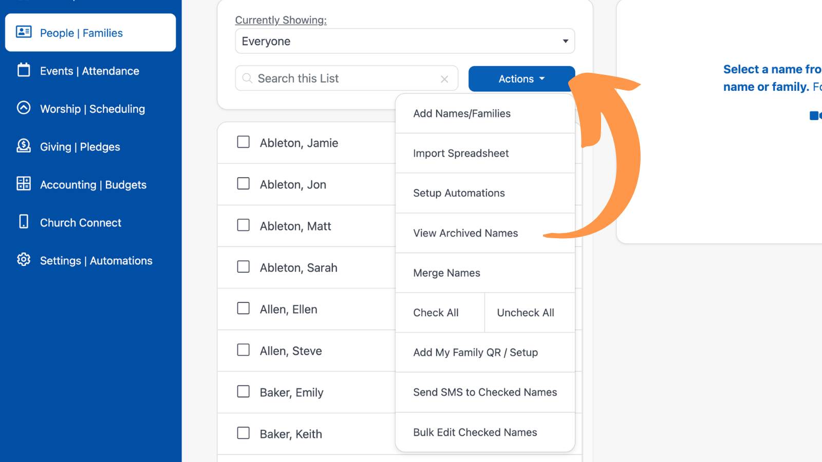 Getting Started With People Navigating Actions