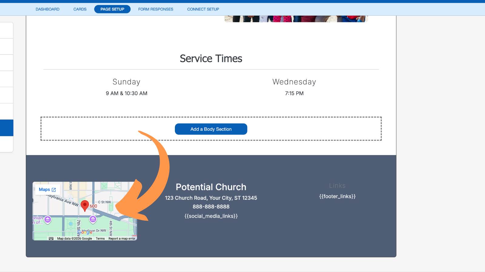 Church Connect Page Setup 16