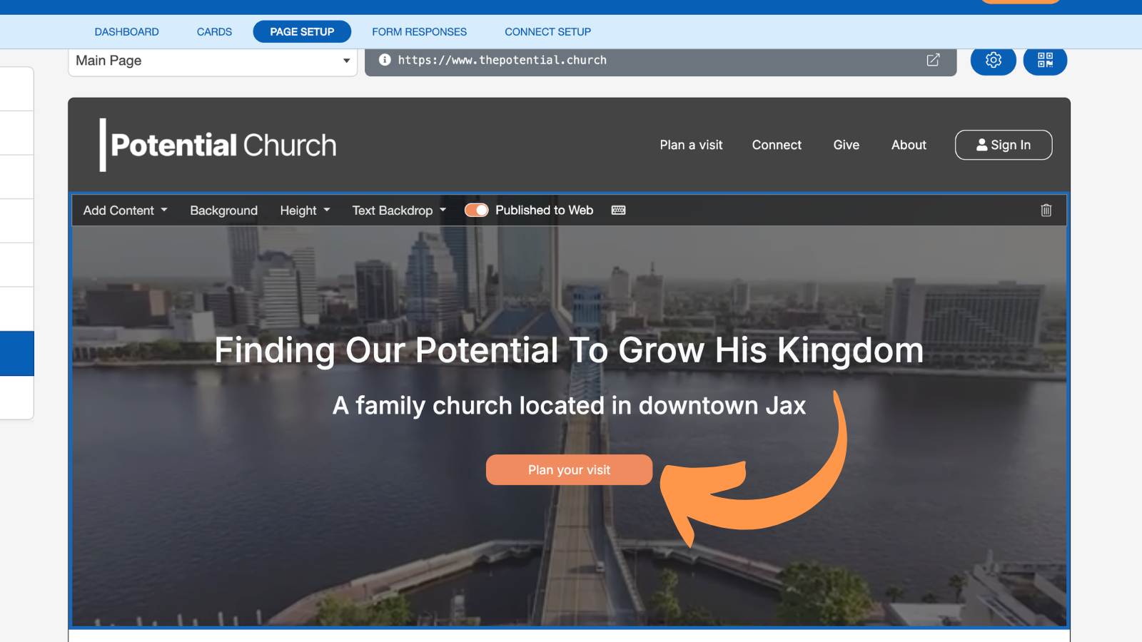 Church Connect Page Setup 4