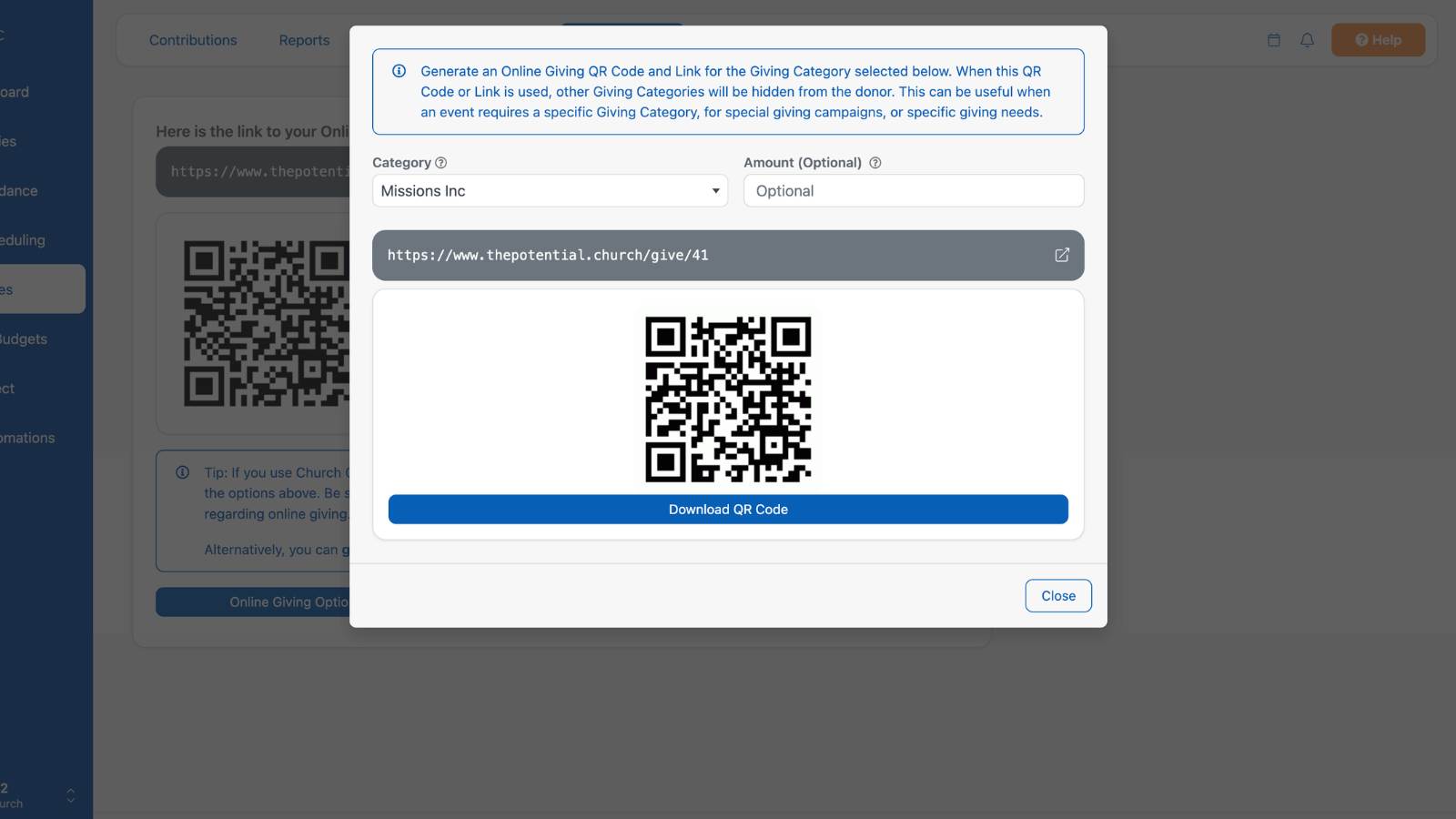 Giving Setting up Online Giving 9