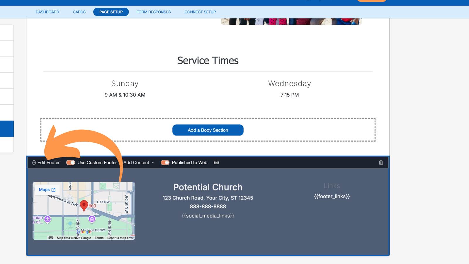 Church Connect Page Setup 17