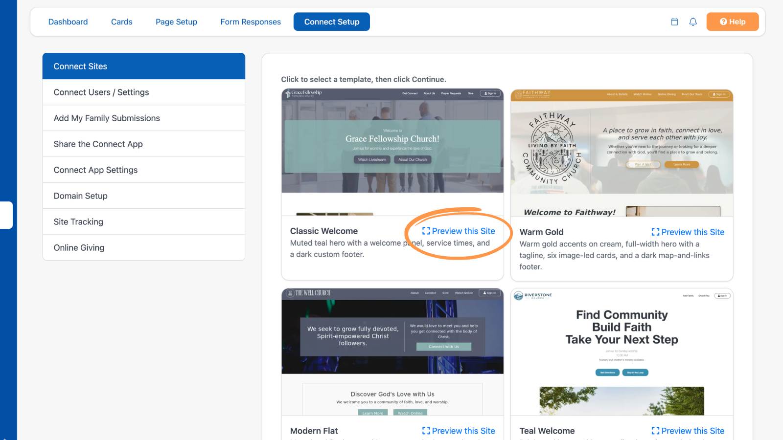 How to Build a Church Website Template Preview