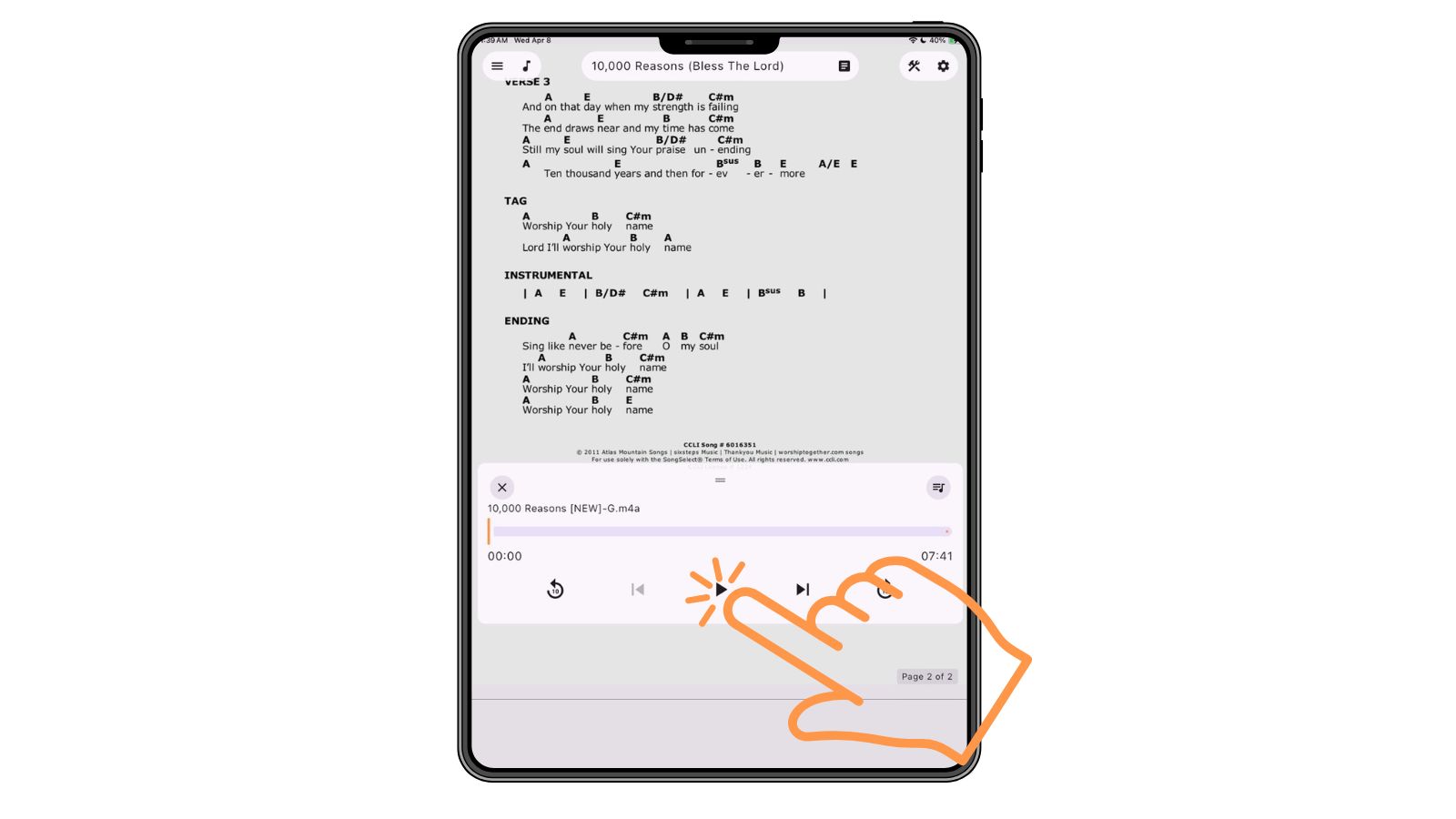 Support Worship Scheduling App Tools 2