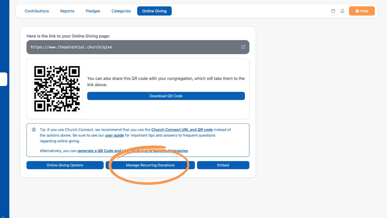 Giving Setting up Online Giving 5