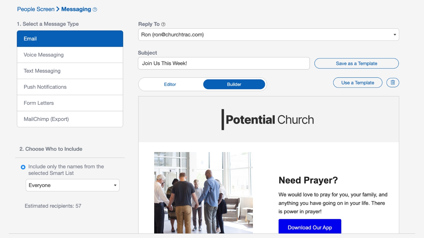 People Email Builder