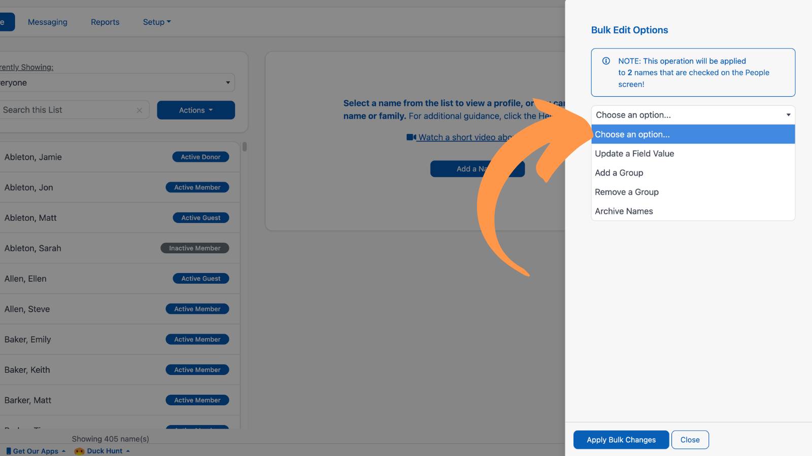 Using Bulk Edit