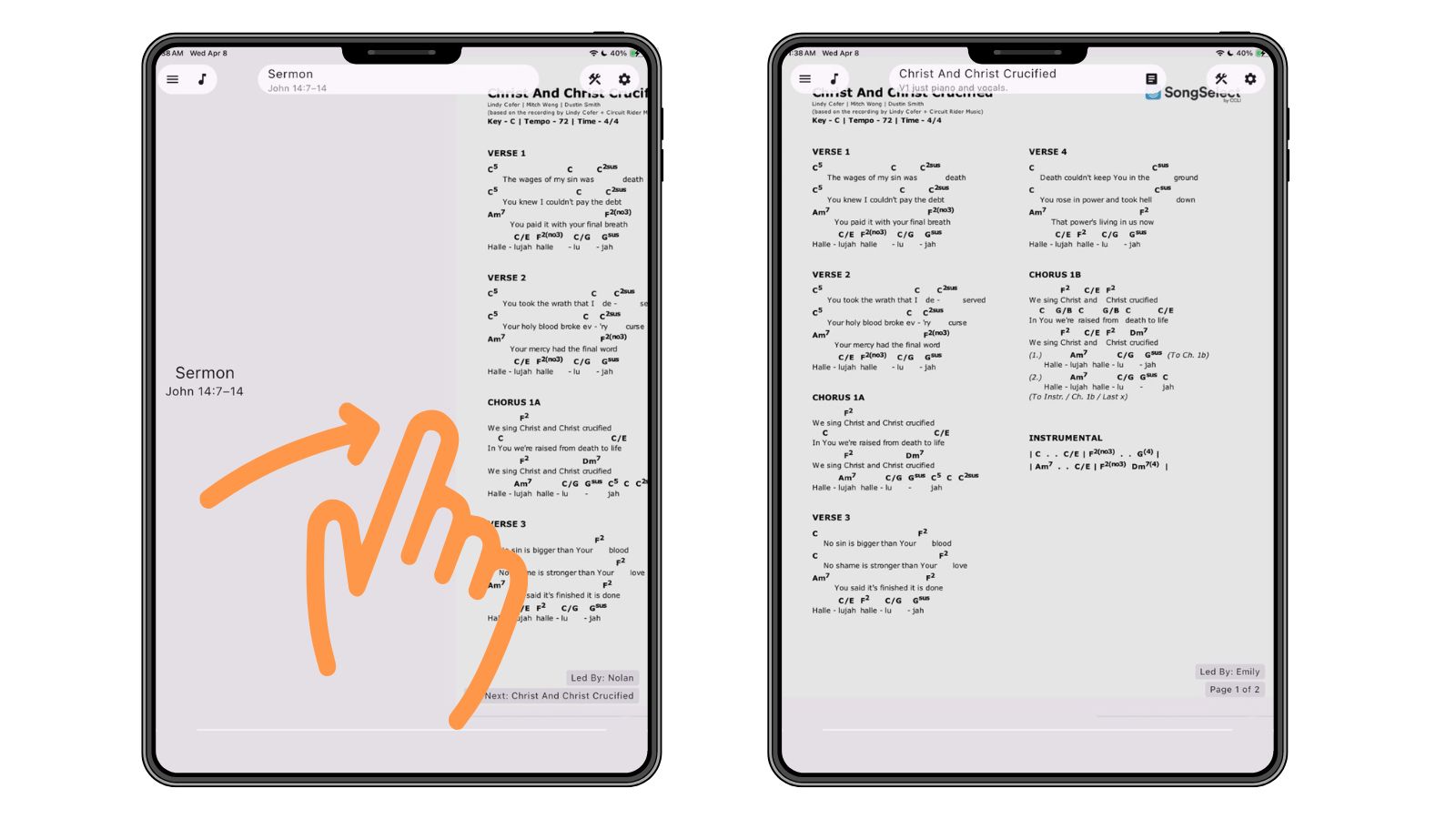 Support Worship Scheduling App Services 3