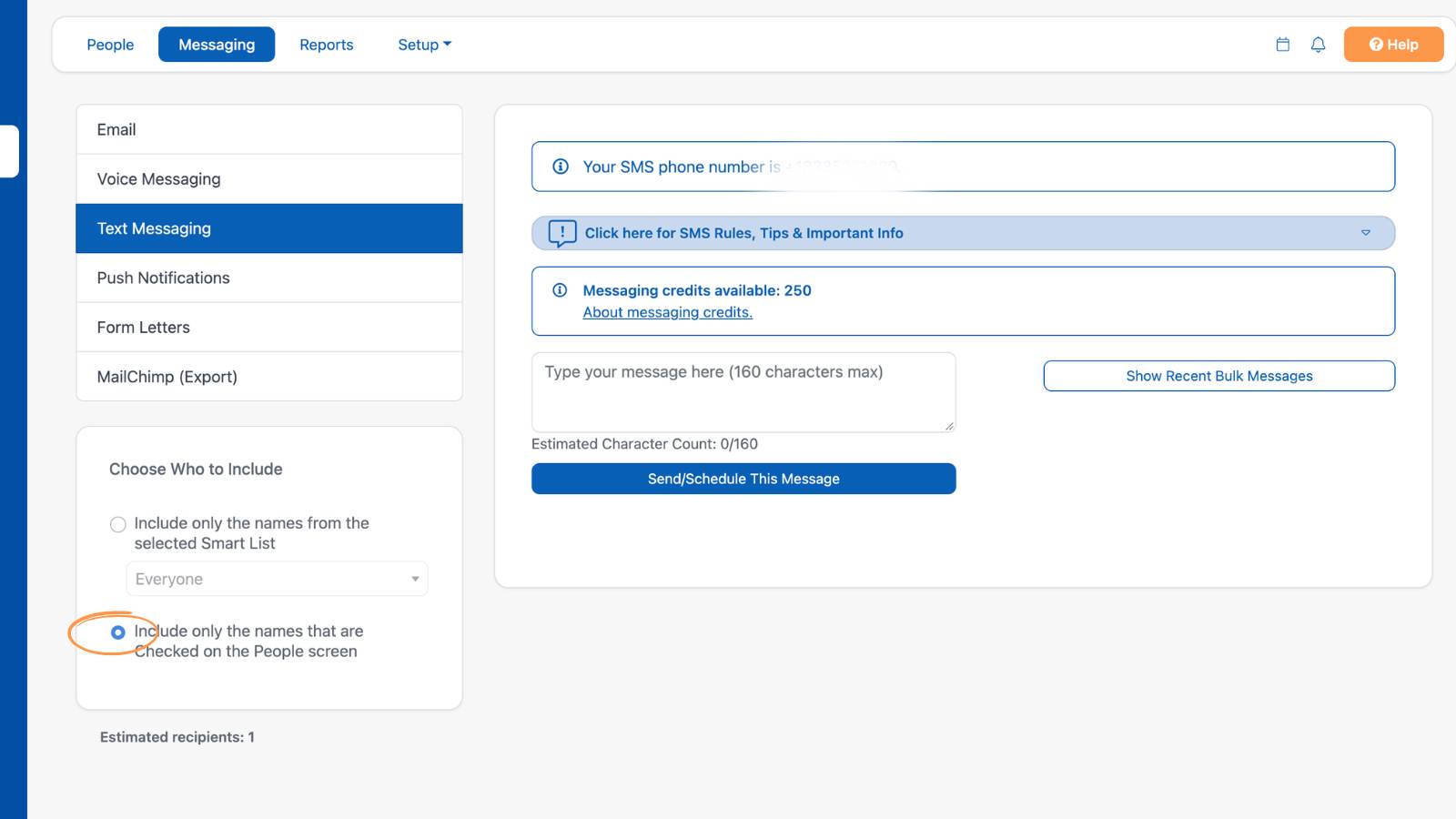 Built in Sms Messaging 3