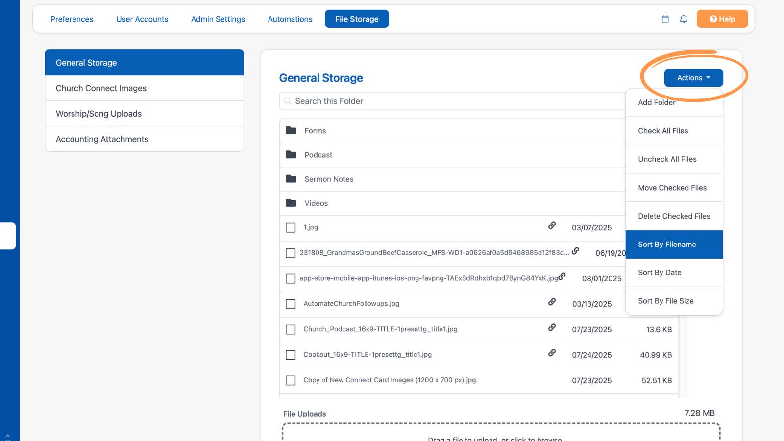 Settings File Storage 3