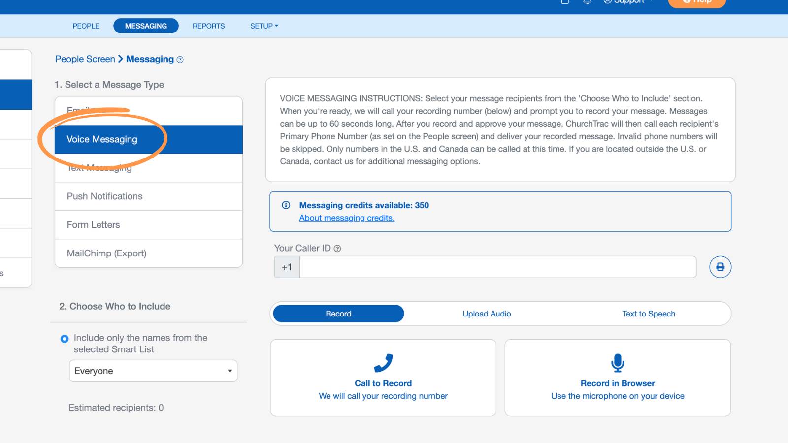 People Voice Messaging