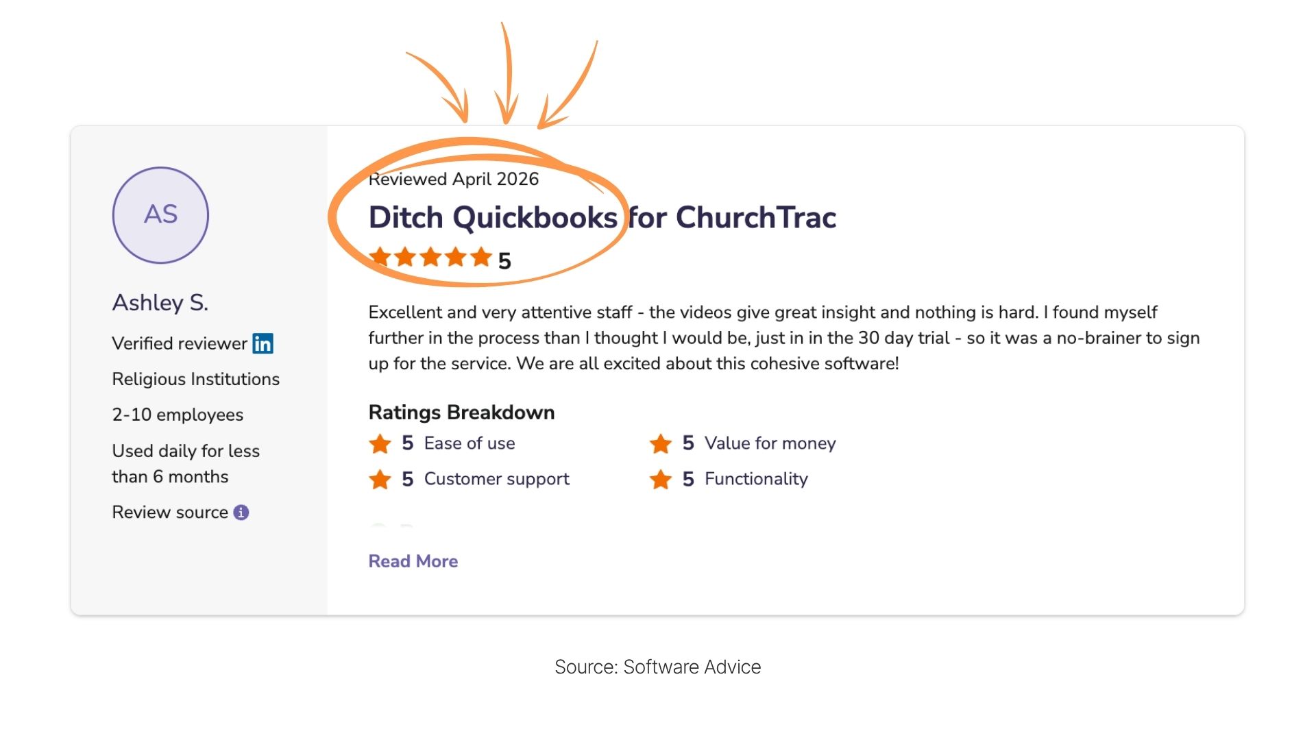ChurchTrac is the #1 Quickbooks alternative for churches