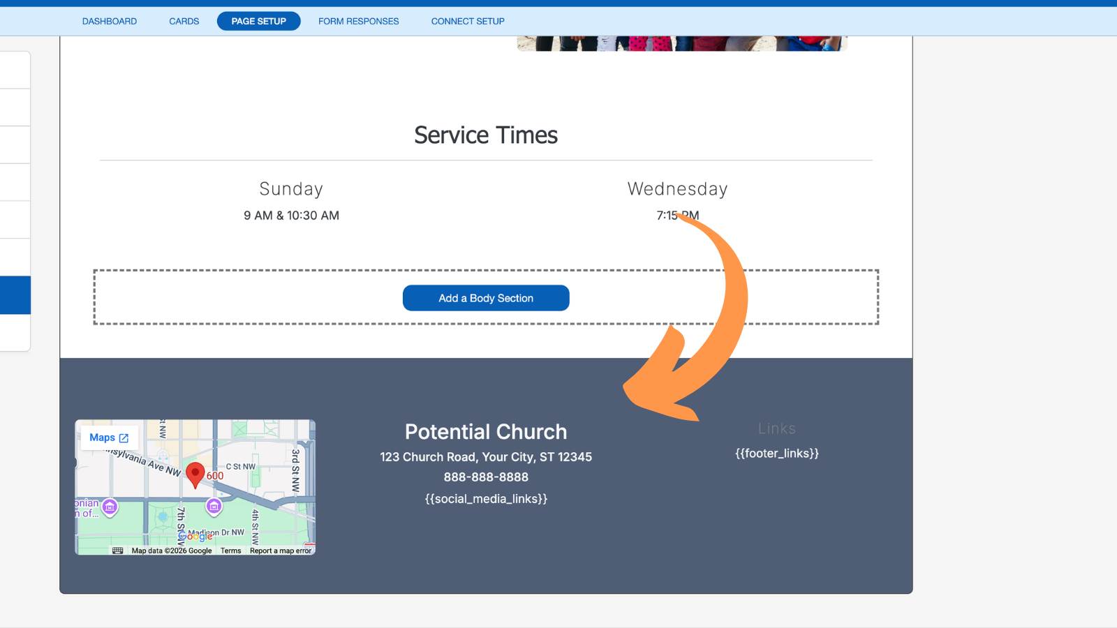 Church Connect Page Setup 15
