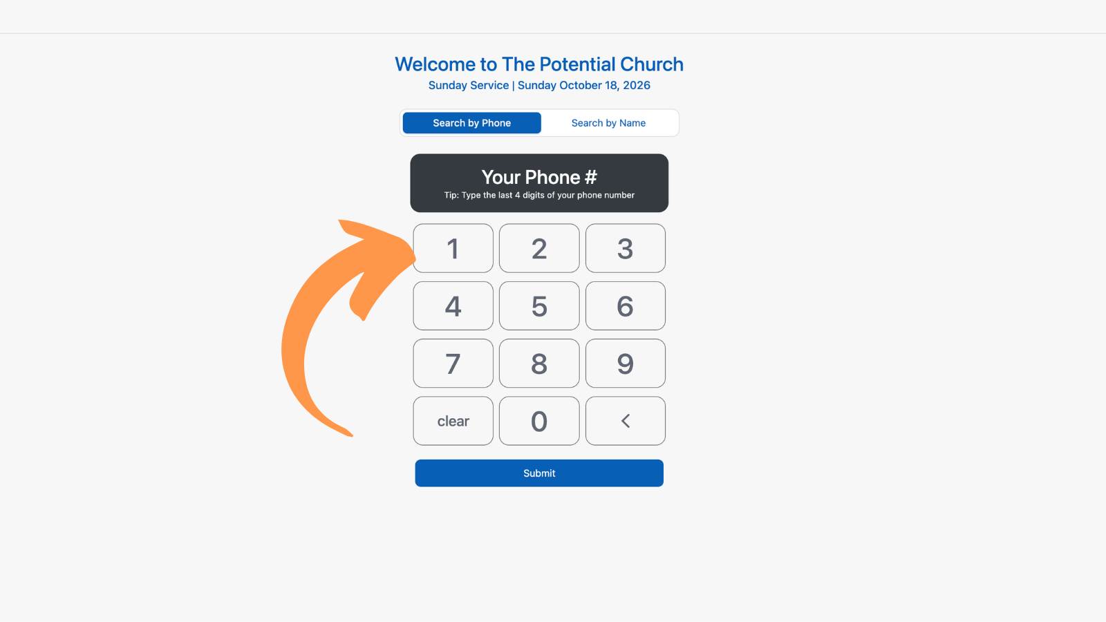 Entering Attendance Check in