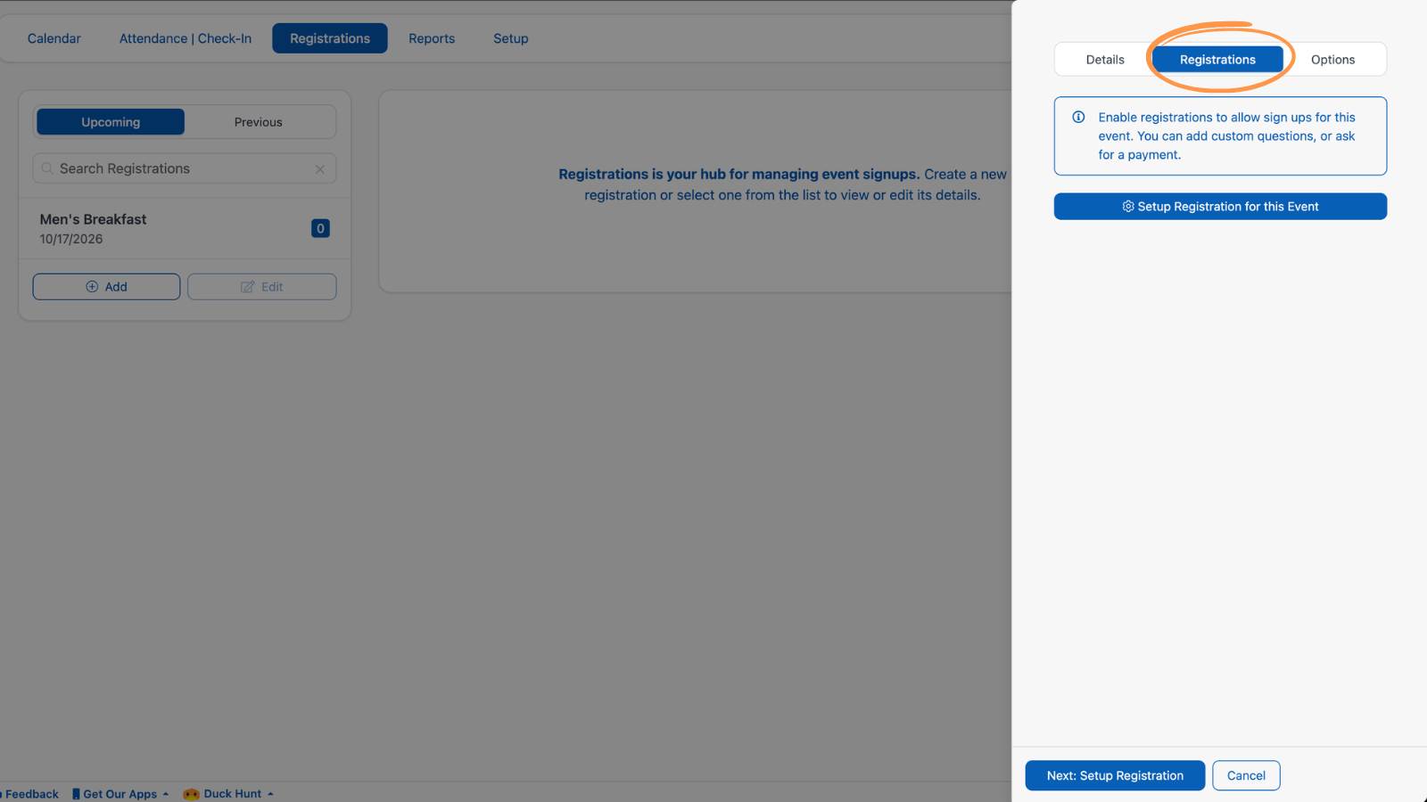 Getting Started With Registrations 4