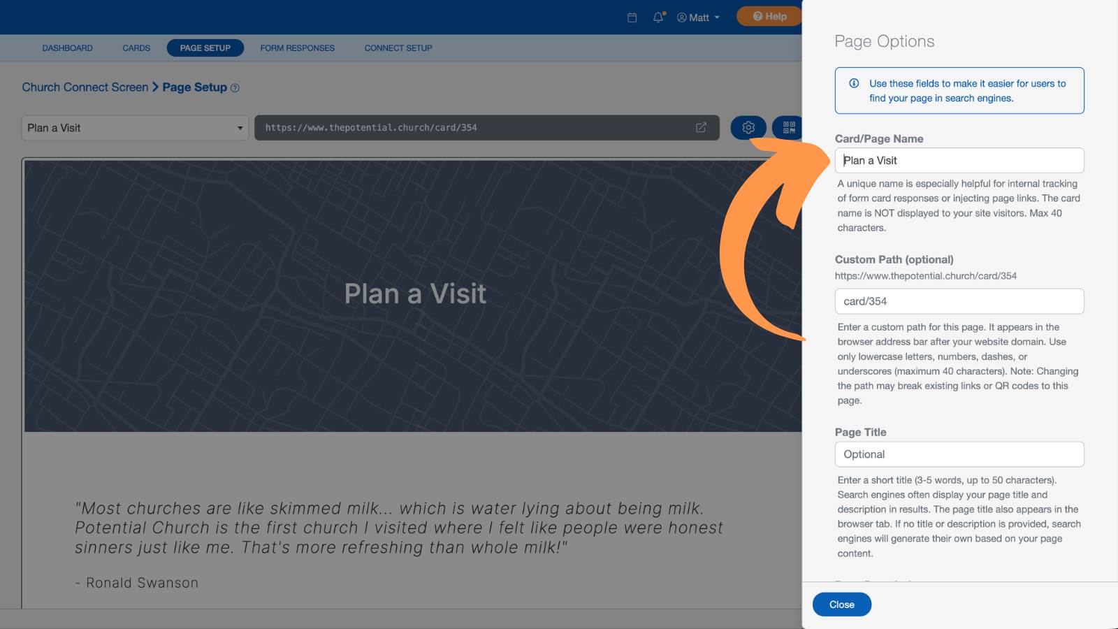 Church Connect Page Setup 27