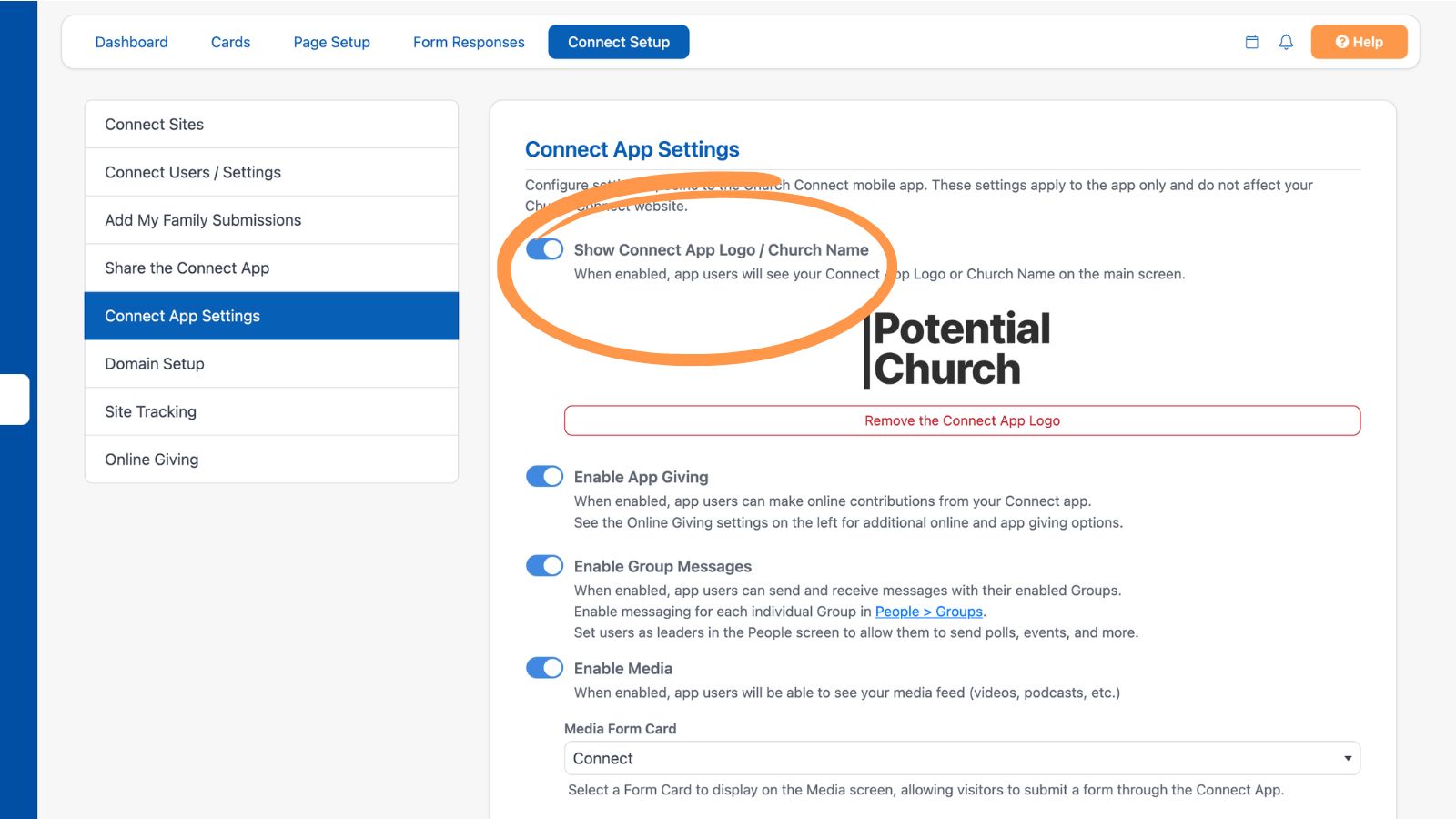 Church Connect How to Build a Church App Logo