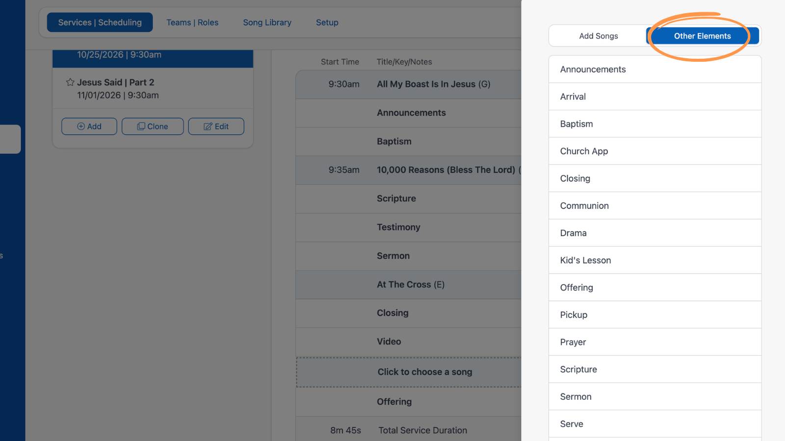 Worship Services and Scheduling Outlines 4