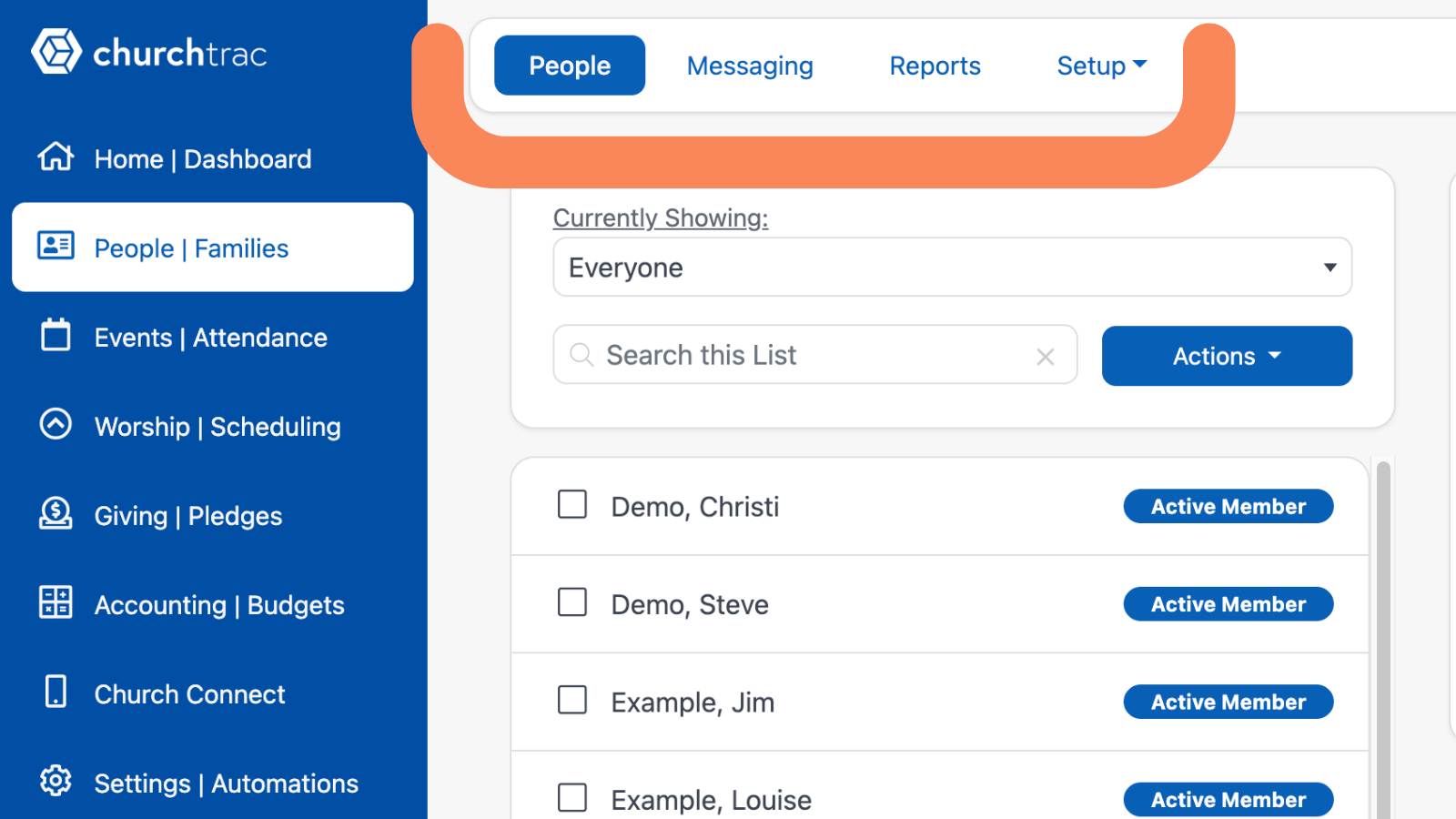 Getting Started With Churchtrac Toolbar