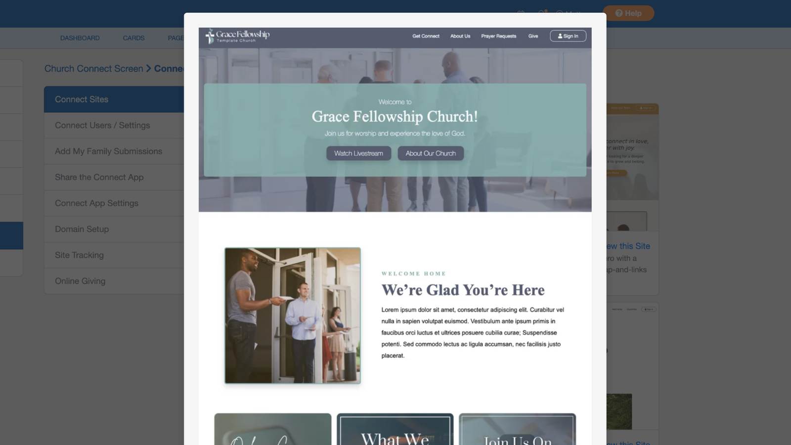 Church Connect How to Build a Church Website 6