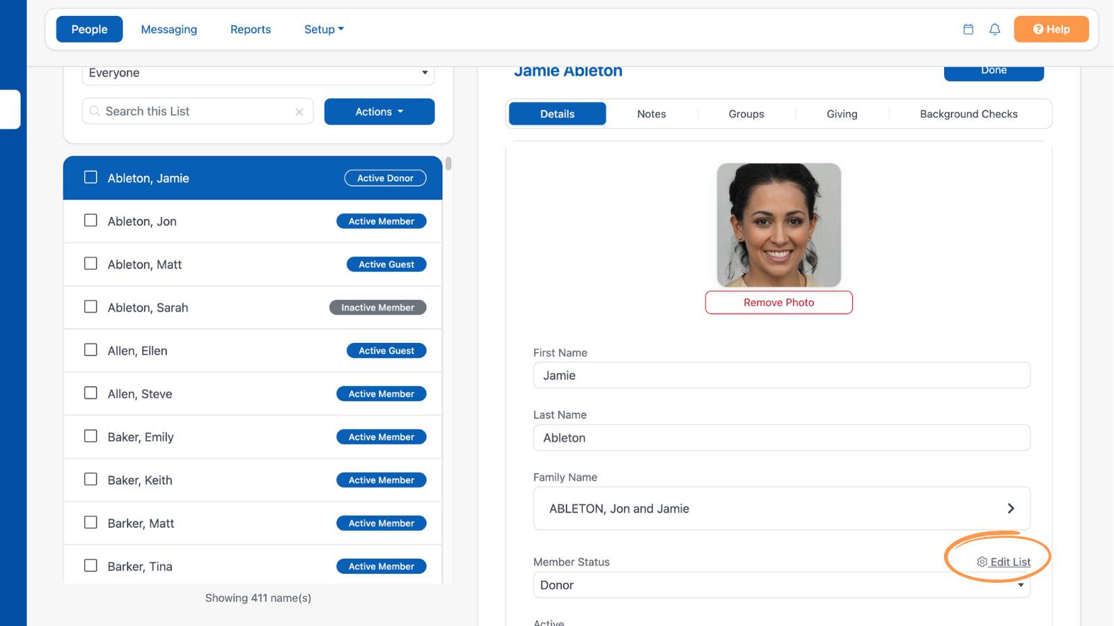 Getting Started With People Navigating Setup Other Fields Member Status 2
