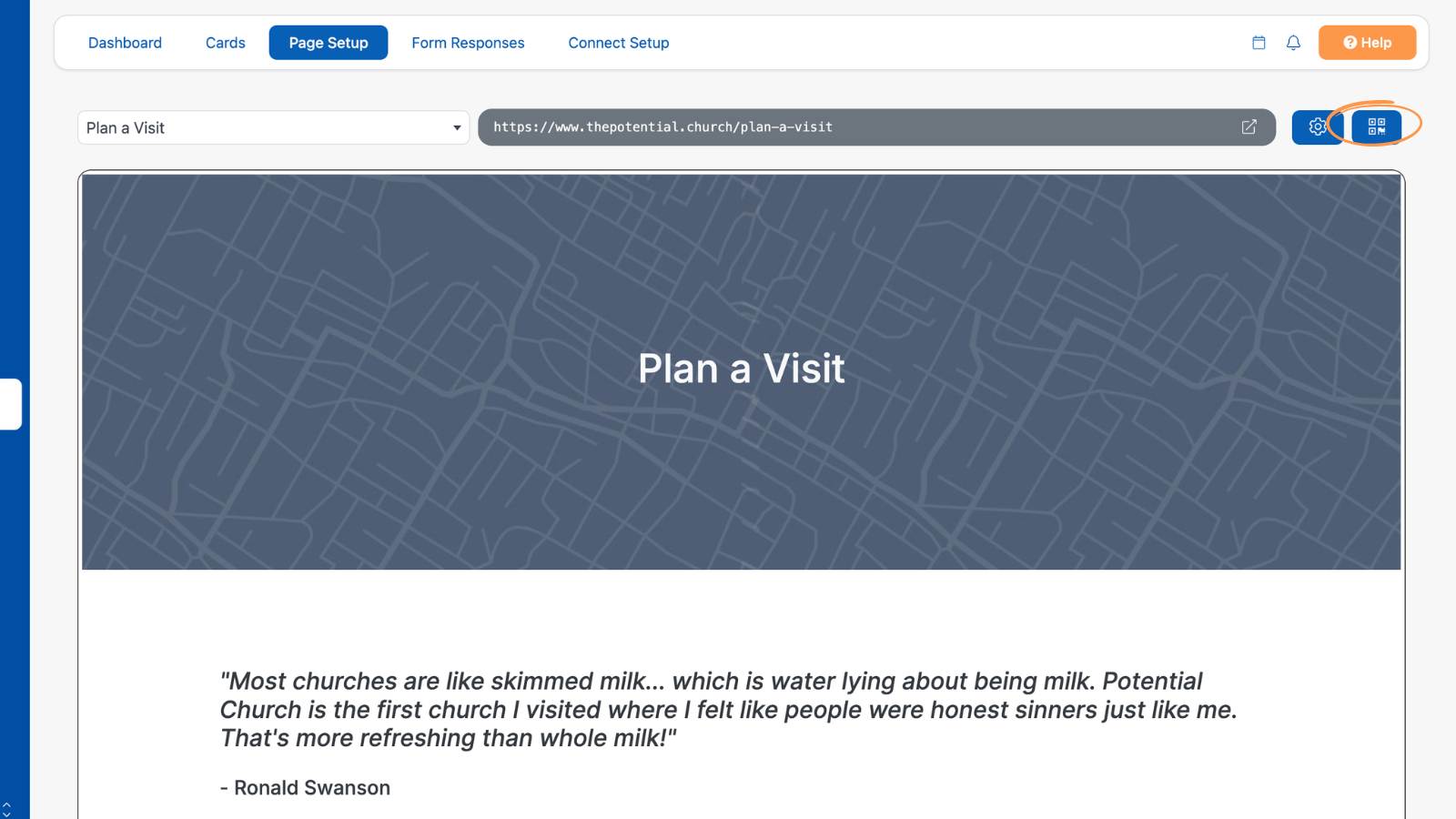 How to Build a Church Website Plan a Visit Qr