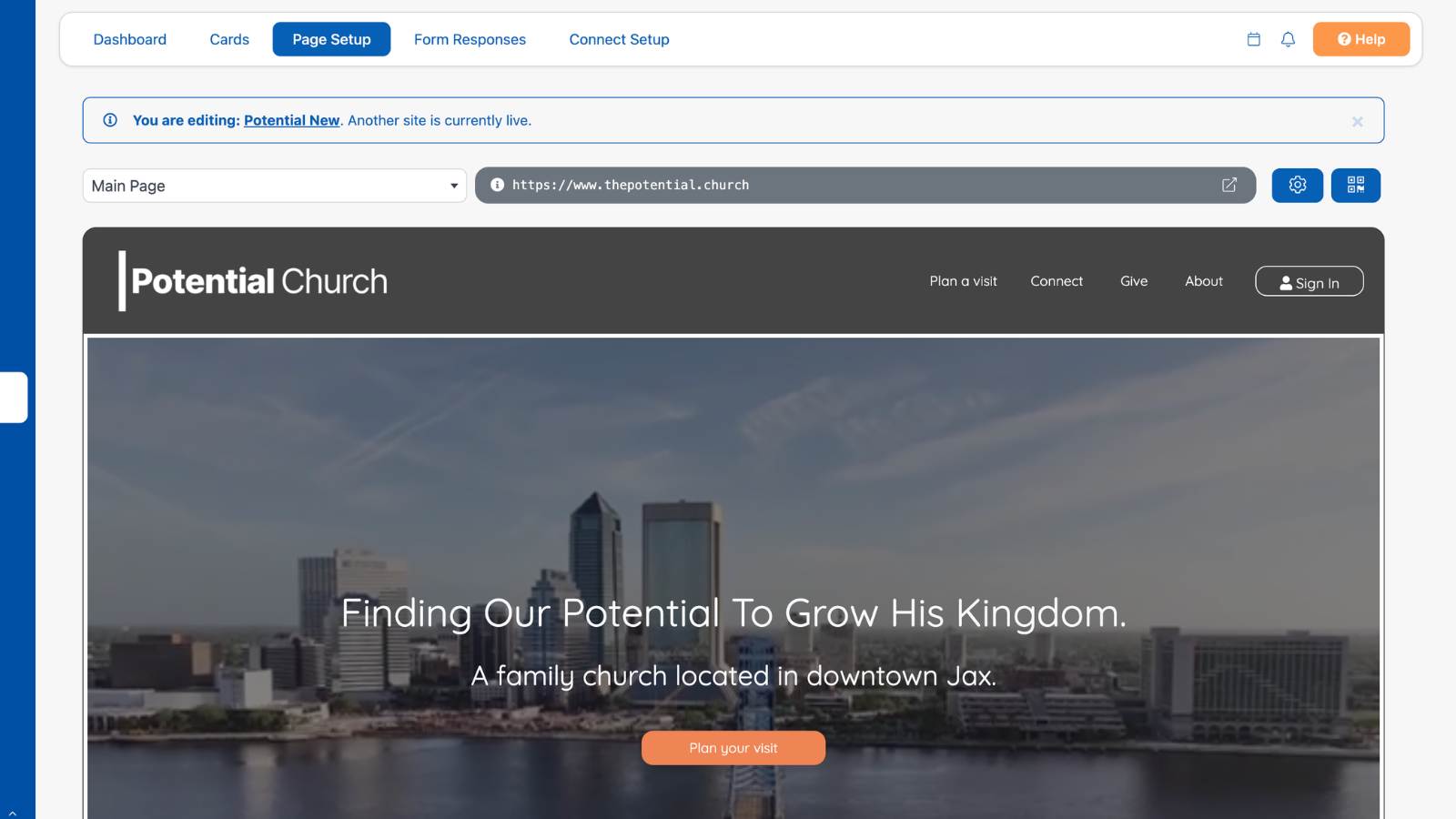 How to Build a Church Website Edit This Site Homepage