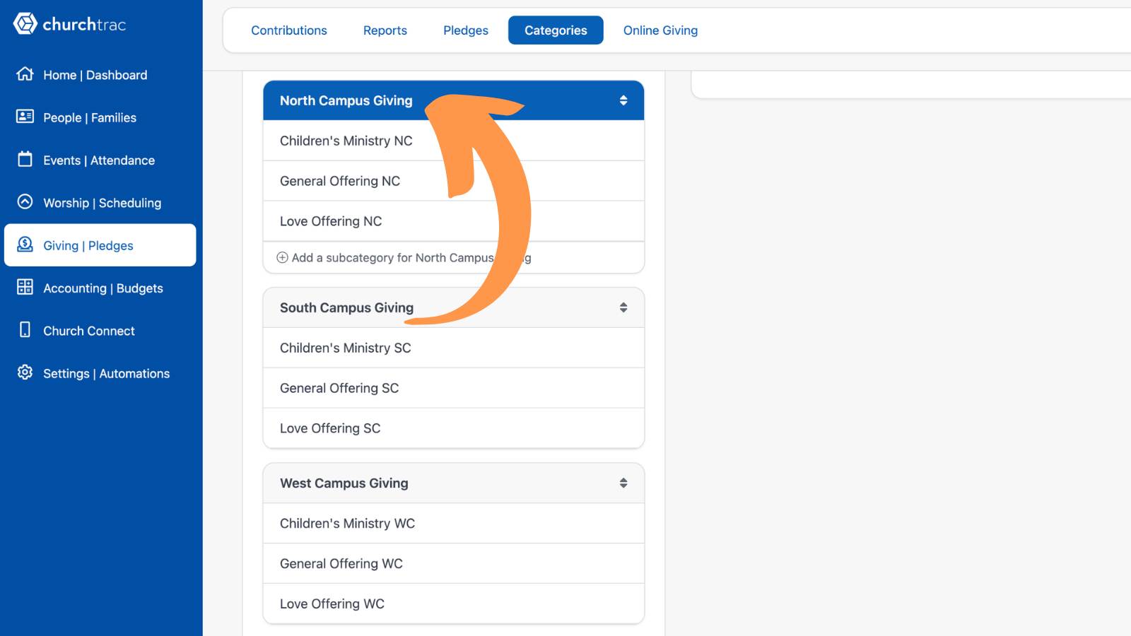 Getting Started With Churchtrac Multi Campus
