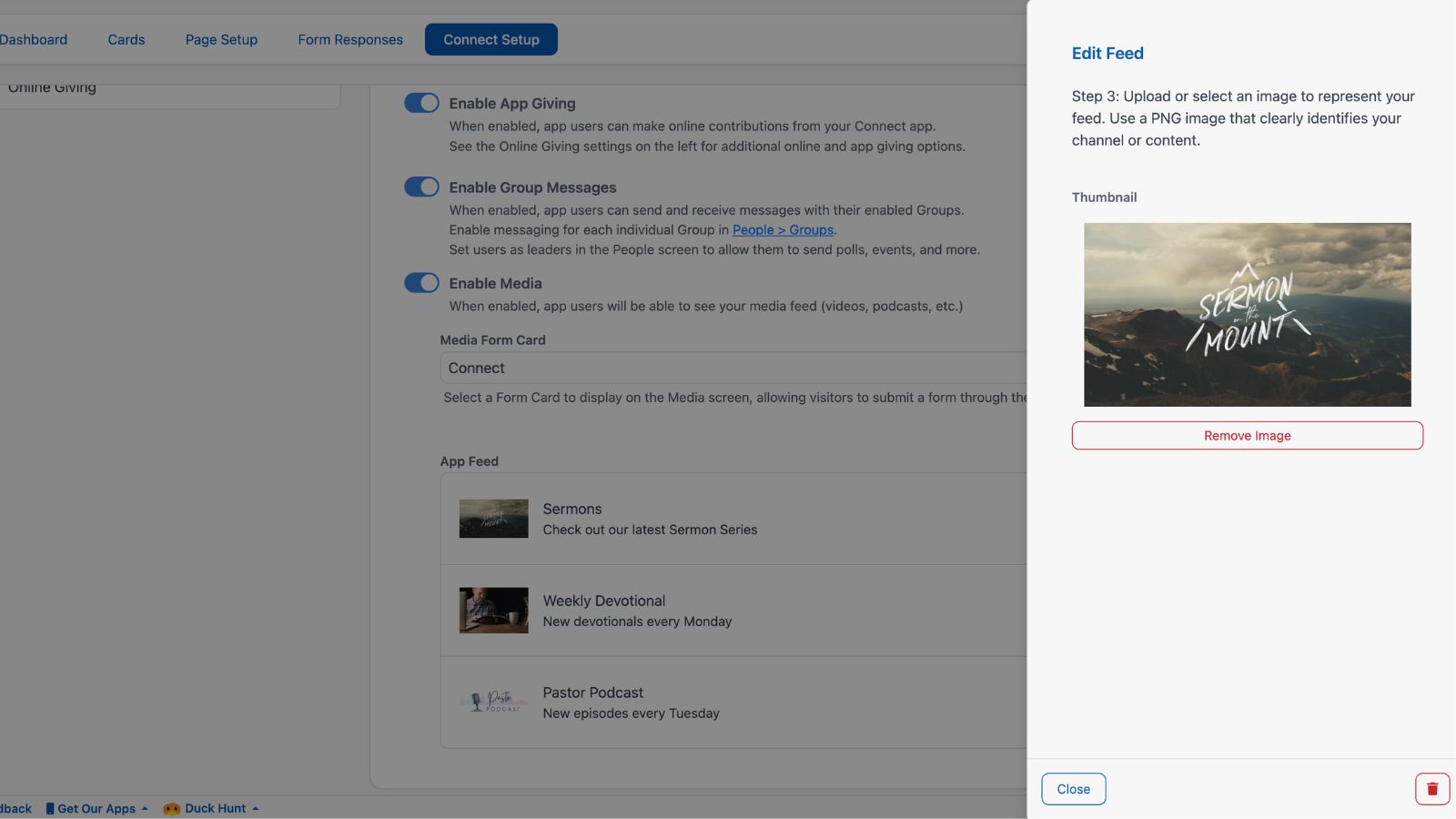 Church Connect Connect Setup App Feed 5