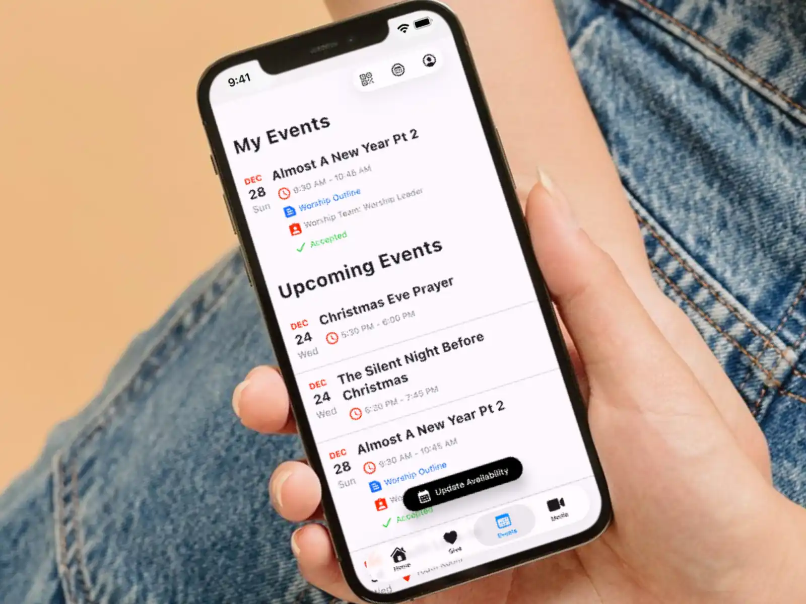 Worship Scheduling App 2