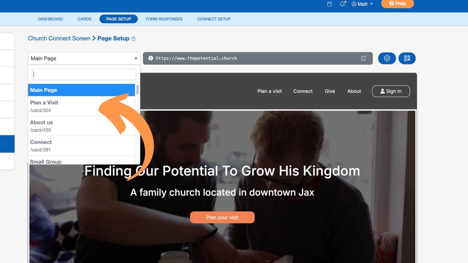 Church Connect Page Setup 26
