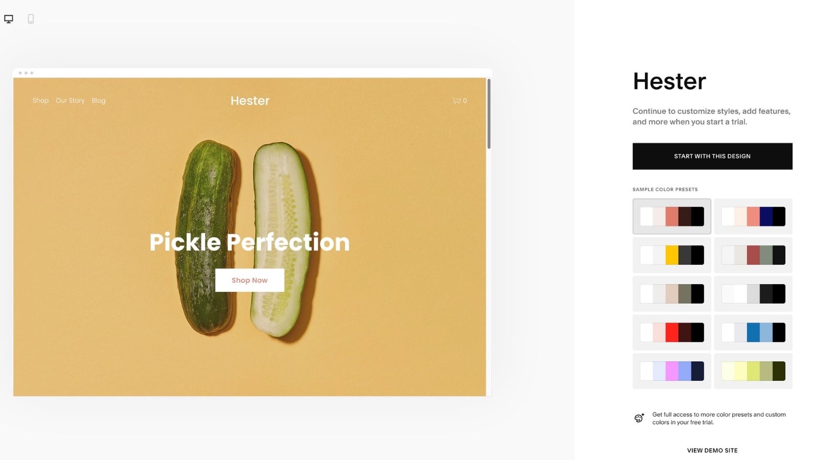 Best Squarespace Templates Hester 2