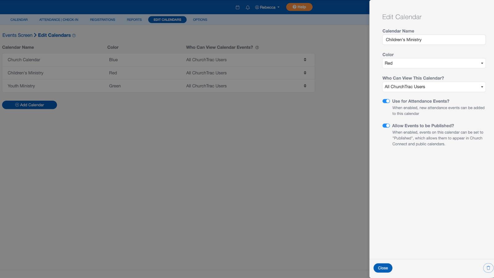 Support Events Calendar Customize
