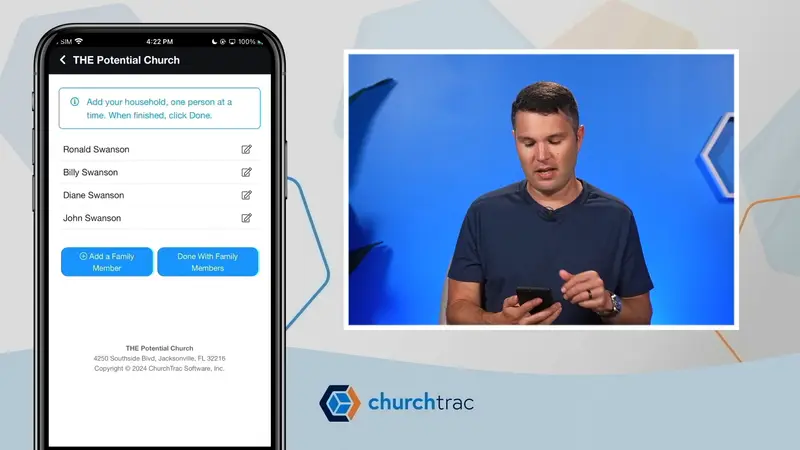 Church Connect - Family Card