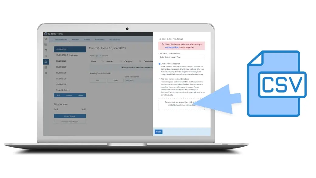 Giving Update: Importing Transactions 2.0